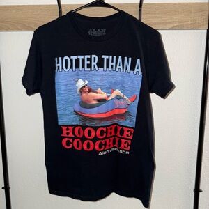 Alan Jackson Black Graphic T-Shirt